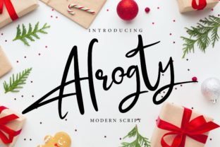 Alrogty: A Beautiful Script Font for Editorial Design