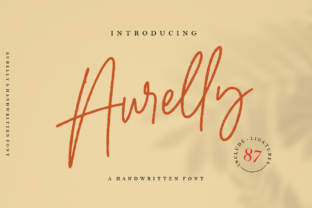 Aurelly: A Modern Script Font for Handmade Brands