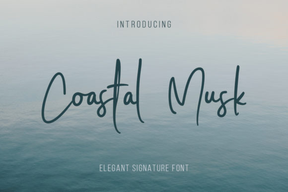 Coastal Musk: A Script Typeface for Editorial Calm