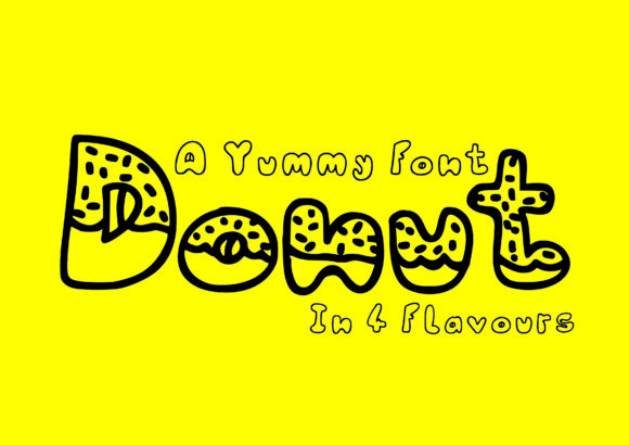 Donut Font: A Sweet Typeface for Editorial Design