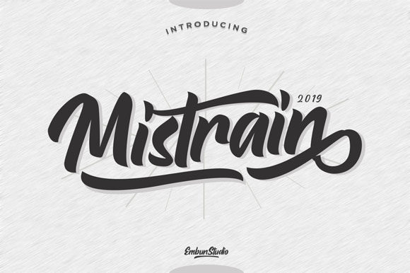 Mistrain Font Review: Bold Script for Campaigns
