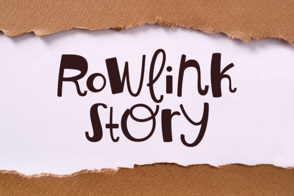 Rowlink Story: A Handwritten Font for Makers