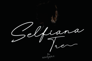 Selfiana Tre: A Modern Script Font for Handmade Brands