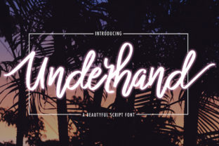 Underhand: A Modern Script Font for Editorial Design