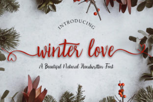 Winter Love Font: A Handwritten Typeface for Editorial Design